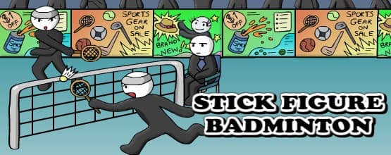 Stick Figure Badminton Hero Image